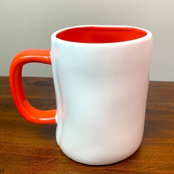 Rae Dunn “Paradise” Mug Coral Handle & Inside - Picture 3 of 8